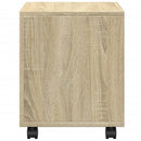 rullebord 37x33x42,5 cm konstrueret træ sonoma-eg