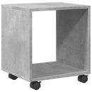 rullebord 37x33x42,5 cm konstrueret træ betongrå