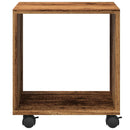 rullebord 37x33x42,5 cm konstrueret træ gammelt trælook