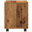 rullebord 37x33x42,5 cm konstrueret træ gammelt trælook