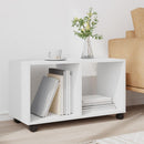 rullebord 72x33x42,5 cm konstrueret træ hvid