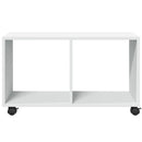 rullebord 72x33x42,5 cm konstrueret træ hvid
