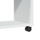 rullebord 72x33x42,5 cm konstrueret træ hvid