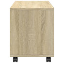 rullebord 72x33x42,5 cm konstrueret træ sonoma-eg