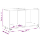 rullebord 72x33x42,5 cm konstrueret træ sonoma-eg