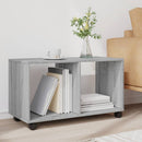 rullebord 72x33x42,5 cm konstrueret træ grå sonoma-eg