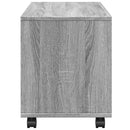 rullebord 72x33x42,5 cm konstrueret træ grå sonoma-eg