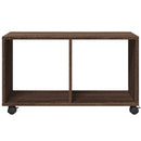 rullebord 72x33x42,5 cm konstrueret træ brun egetræsfarve