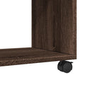 rullebord 72x33x42,5 cm konstrueret træ brun egetræsfarve