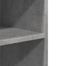 sidebord med hjul 55x60x78 cm konstrueret træ betongrå