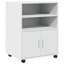 rullebord 60x48x81 cm konstrueret træ hvid