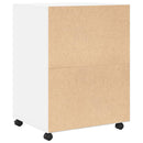 rullebord 60x48x81 cm konstrueret træ hvid