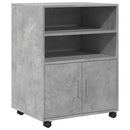 rullebord 60x48x81 cm konstrueret træ betongrå