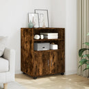 rullebord 60x48x81 cm konstrueret træ røget egetræsfarve