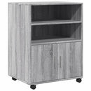 rullebord 60x48x81 cm konstrueret træ grå sonoma-eg