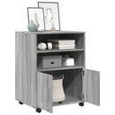 rullebord 60x48x81 cm konstrueret træ grå sonoma-eg