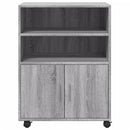 rullebord 60x48x81 cm konstrueret træ grå sonoma-eg