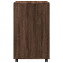 rullebord 60x48x81 cm konstrueret træ brun egetræsfarve