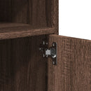 rullebord 60x48x81 cm konstrueret træ brun egetræsfarve