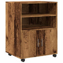 rullebord 60x48x81 cm konstrueret træ gammelt trælook