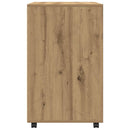 rullebord 60x48x81 cm konstrueret træ egetræsfarve