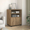 rullebord 60x48x81 cm konstrueret træ egetræsfarve