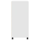 rullebord 55x40x91 cm konstrueret træ hvid