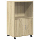 rullebord 55x40x91 cm konstrueret træ sonoma-eg