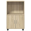 rullebord 55x40x91 cm konstrueret træ sonoma-eg