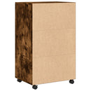 rullebord 55x40x91 cm konstrueret træ røget egetræsfarve