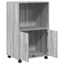 rullebord 55x40x91 cm konstrueret træ grå sonoma-eg