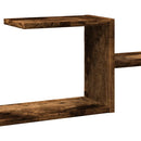 væghylde 104x15x49 cm konstrueret træ røget egetræsfarve