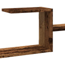 væghængt 104x15x49 cm konstrueret træ gammelt træ-look