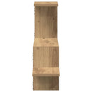 væghængt 104x15x49 cm konstrueret træ egetræsfarve