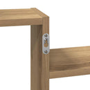 væghængt 104x15x49 cm konstrueret træ egetræsfarve