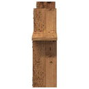 væghylder 2 stk. 38x12x38 cm konstrueret træ gammelt træ-look
