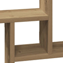 væghylder 2 stk. 38x12x38 cm konstrueret træ egetræsfarve