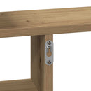 plantestativer 2 stk. 50x12x50 cm konstrueret træ egetræsfarve