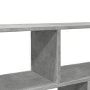 væghylde 100x25x50 cm konstrueret træ betongrå