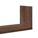 væghylder 3 stk. 58x18x18 cm konstrueret træ brun egetræsfarve