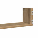 væghylder 3 stk. 58x18x18 cm konstrueret træ egetræsfarve
