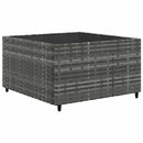 loungesæt til haven 9 dele med hynder polyrattan grå