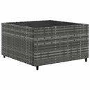 loungesæt til haven 8 dele med hynder polyrattan grå