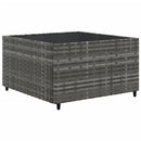 sofasæt til haven 10 dele med hynder polyrattan grå