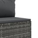 sofasæt til haven 9 dele med hynder polyrattan grå