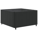 sofasæt til haven 10 dele med hynder polyrattan sort