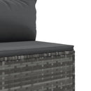 sofasæt til haven 10 dele med hynder polyrattan grå