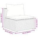 sofasæt til haven 10 dele med hynder polyrattan sort
