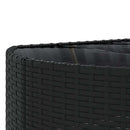 sofasæt til haven 10 dele med hynder polyrattan sort