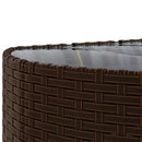 sofasæt til haven 10 dele med hynder polyrattan brun